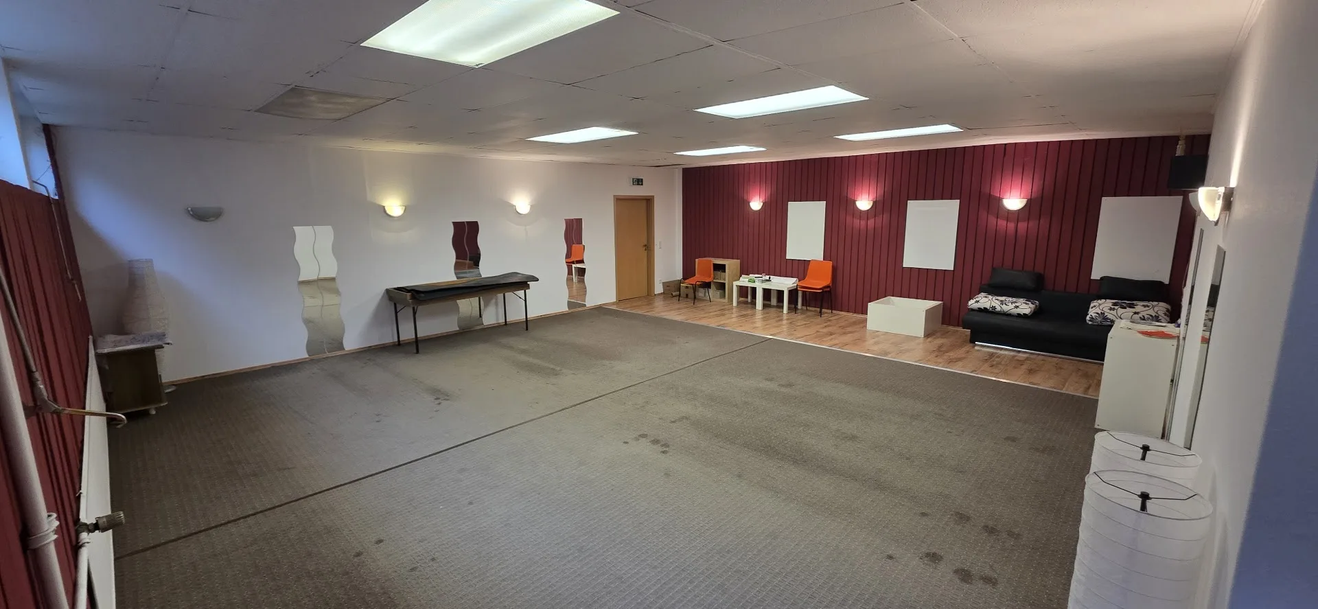 Vereinszentrum-Raum 1 in der TVA-Sporthalle, Ansicht 1